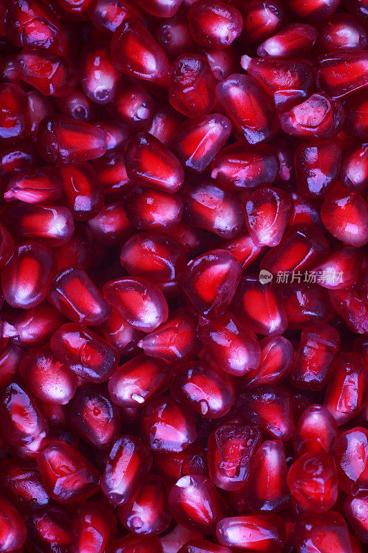 Pomegranate seeds background